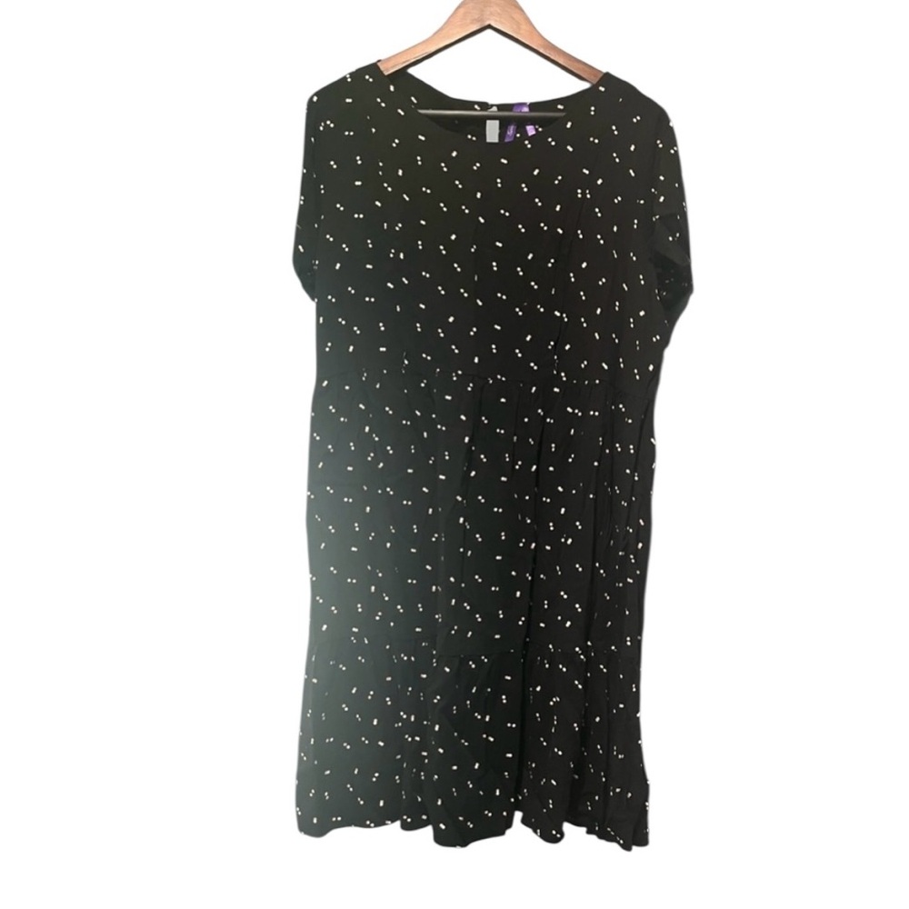 Seraphine Black Mini Babydoll Maternity Nursing Dress with Dot Pattern Size 12 - Picture 12 of 12